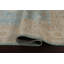 Tapis bleu / beige en laine noué à la main de conception unique 10 pi x 14 pi