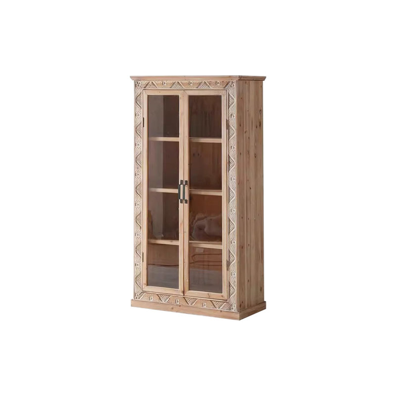 Vitrines en bois massif Burlywood