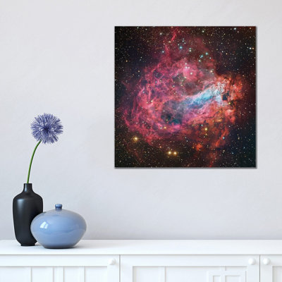 M17, Swan, Omega, Horseshoe, Lobster Nebula (NGC 6618) 1 Piece Wrapped Canvas Wall Art