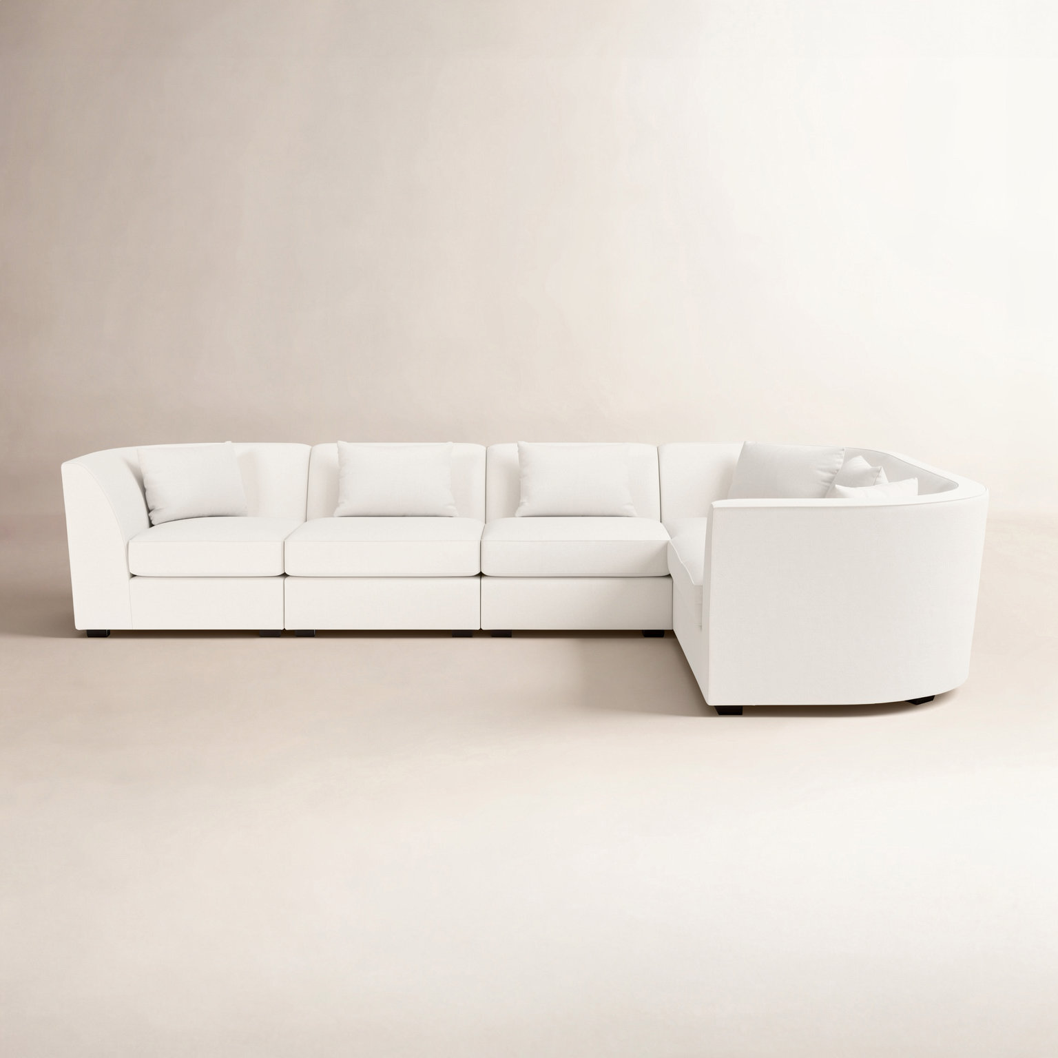 Krista Modular Sectional, Macarena Beige Basketweave