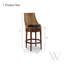 Woven Leather Swivel Upholstered Stool-48366615