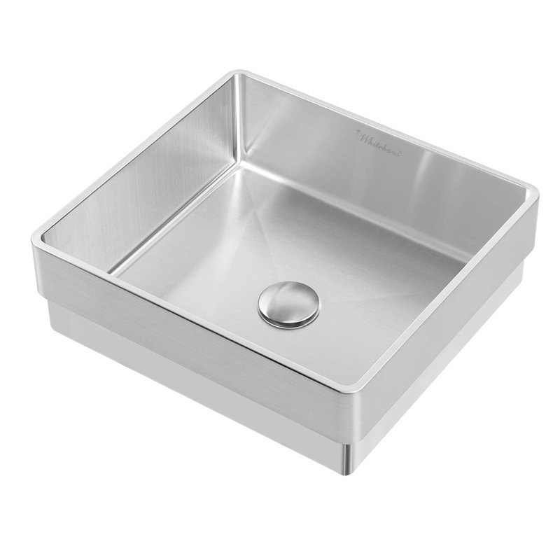 Noah Plus 15.75'' L Bathroom Sink, Brushed Stainless Steel
