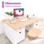 Plateau de table universel de 48 po x 36 po, plateau de table en mélamine monobloc, bureau de restaurant bricolage, maison et bureau, noyer clair-122809320