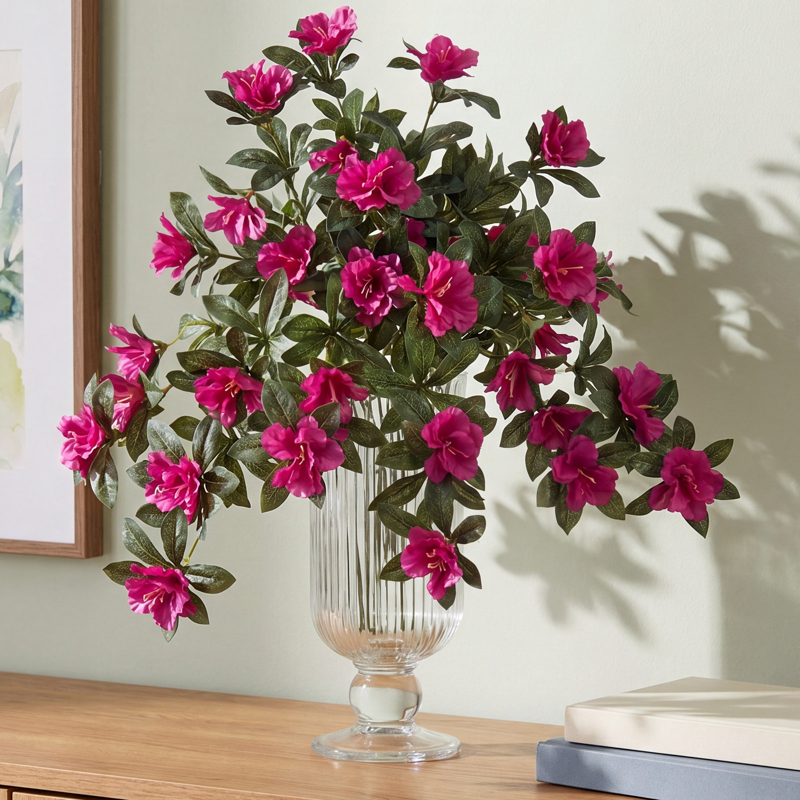 24" Uv Hanging Azalea Plant