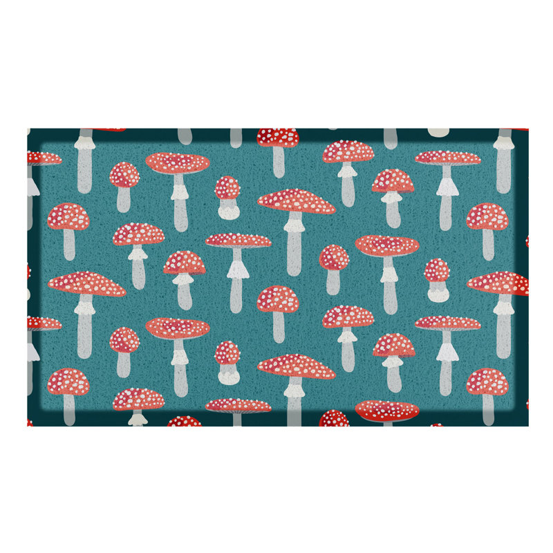 Pranet Non-Slip Floral Doormat