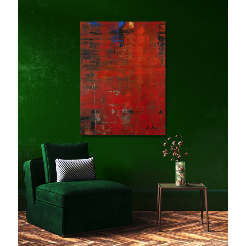 Superman - Artist Enhanced Canvas Print, Wrapped Canvas, 30" H x 24" W x 1" D