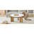 Minimalist Circular MDF Material Coffee Table with Unique Embedded Design and Three - Leg Support for Stable and Practical Home Use