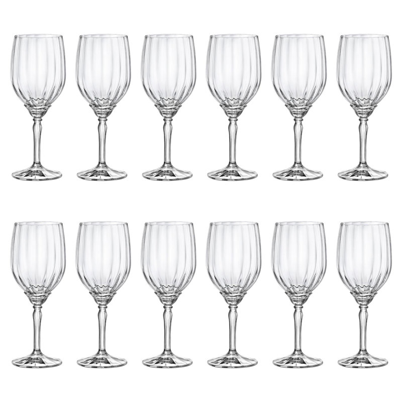 Florian White Wine Glasses, 380 oz. 