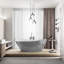 69.8'' L Freestanding Soaking Bathtub-1713888719