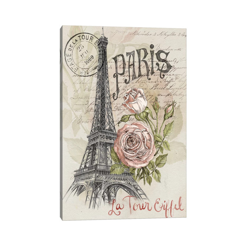 Paris Sketchbook I by Jennifer Paxton Parker - Wrapped Canvas Painting, 20.32 cm H x 30.48 cm W