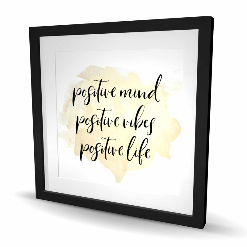 Positif esprit positif, impression encadrée Shapes Spiritual, H 24 po x l 24 po