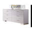Commode blanche et chrome