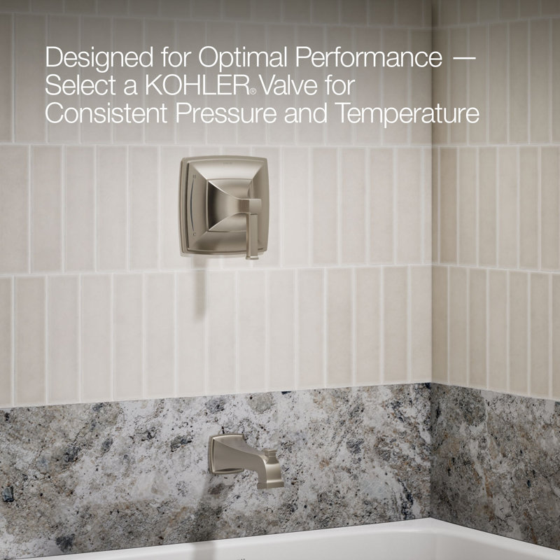 Riff Bath and Shower Faucet Trim, Vibrant Brushed Nickel