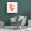 Dino Trex - reproduction sur toile tendue-95429807