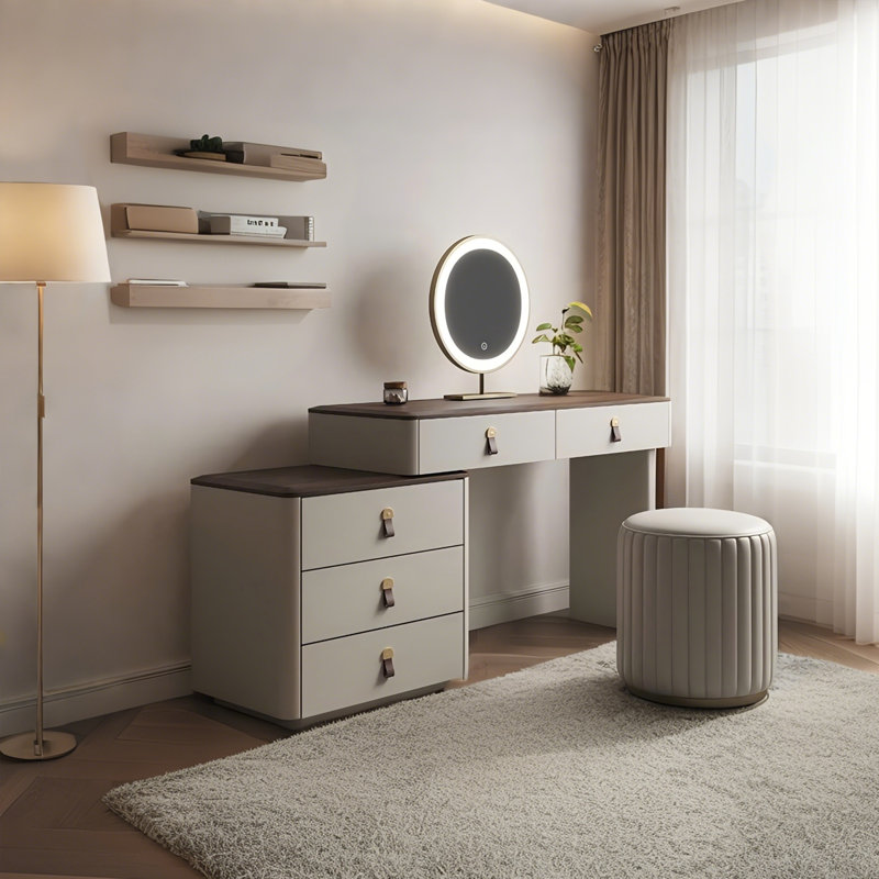 Ensemble de table de chevet et coiffeuse 39,37 po