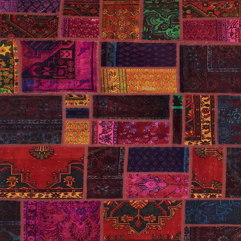 Abstract Indoor Rug, Square 3'