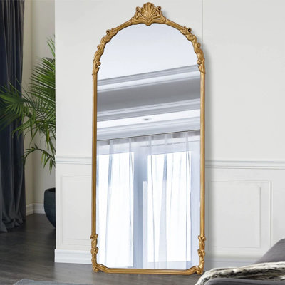Miroirs pleine grandeur en bois manufacturé arqué