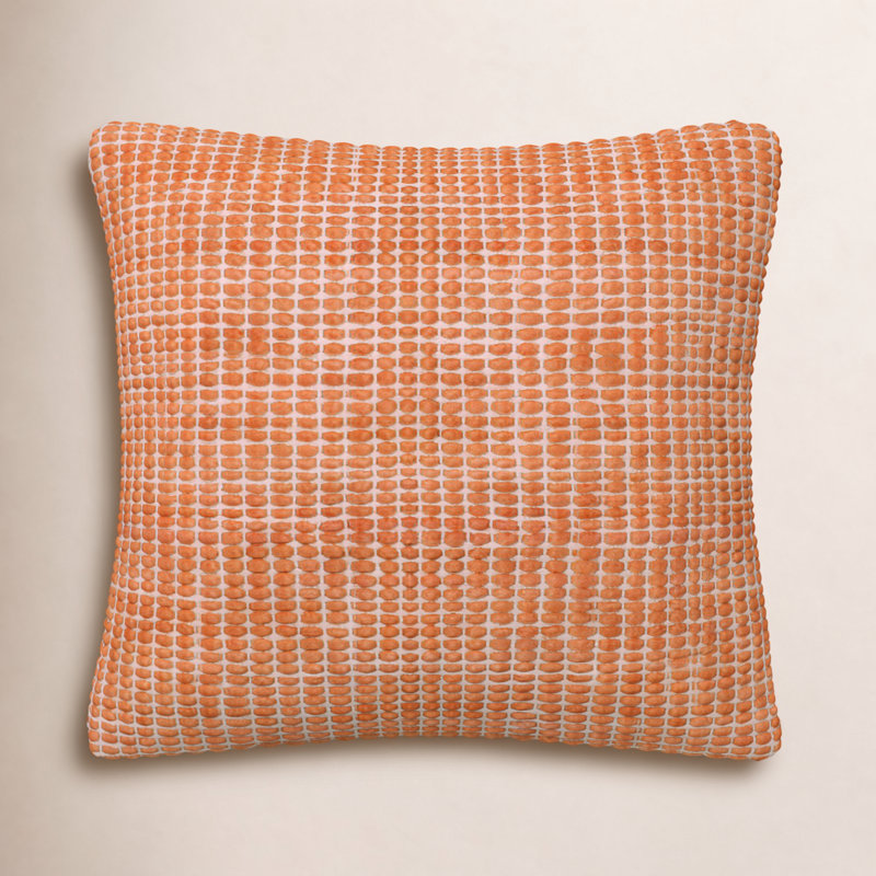 Coussin Waverly, Polyester/ Bourre en polyester, rouille, 18 po x 18 po