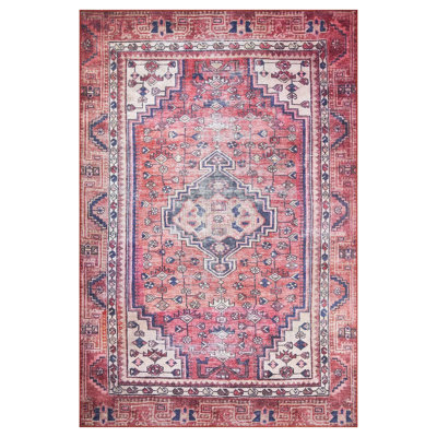 Luxurious Machine Washable Carpet, 100% Polyester, 7.5 x 10.8 Feet | Pile Height: 0.2 Inches, 1850 g/m² | Recycled Poly Cotton Underside, Easy Care, Perfect for Living Room & Bedroom, Soft & Durable Design