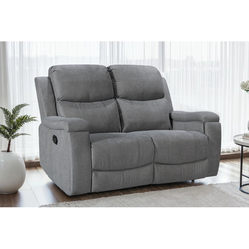 Reclining Sofa, 2, Dark Grey