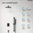 Pressure Balanced Complete Shower System, 10" Rain Shower Head with Handheld Spray, Slide Bar-89090873