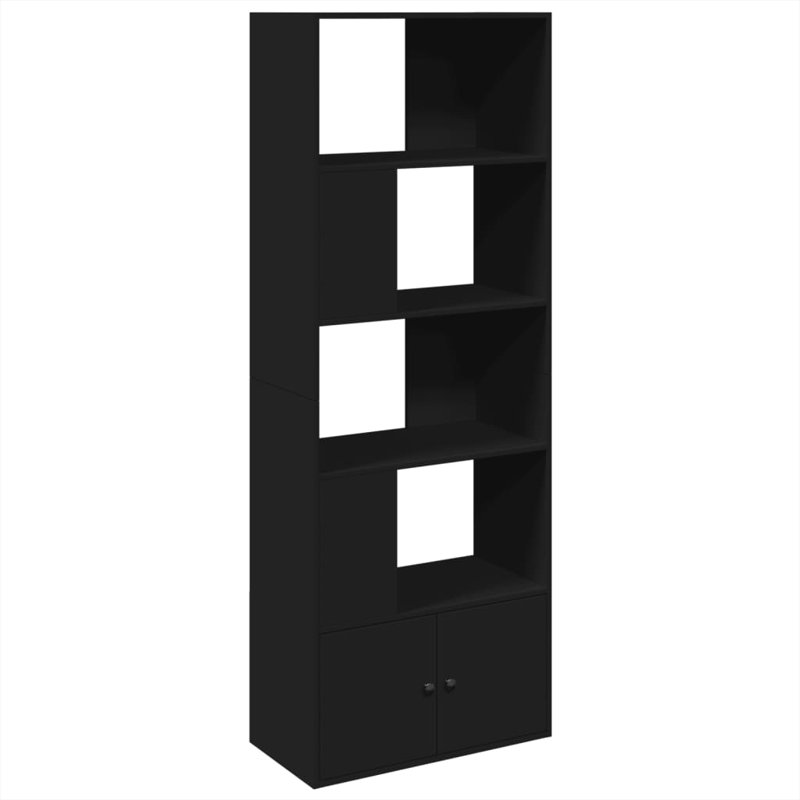 Augustinas 189cm H Bookcase, (5 Shelves) 189cm H x 70cm W x 36cm D, Smoked Oak