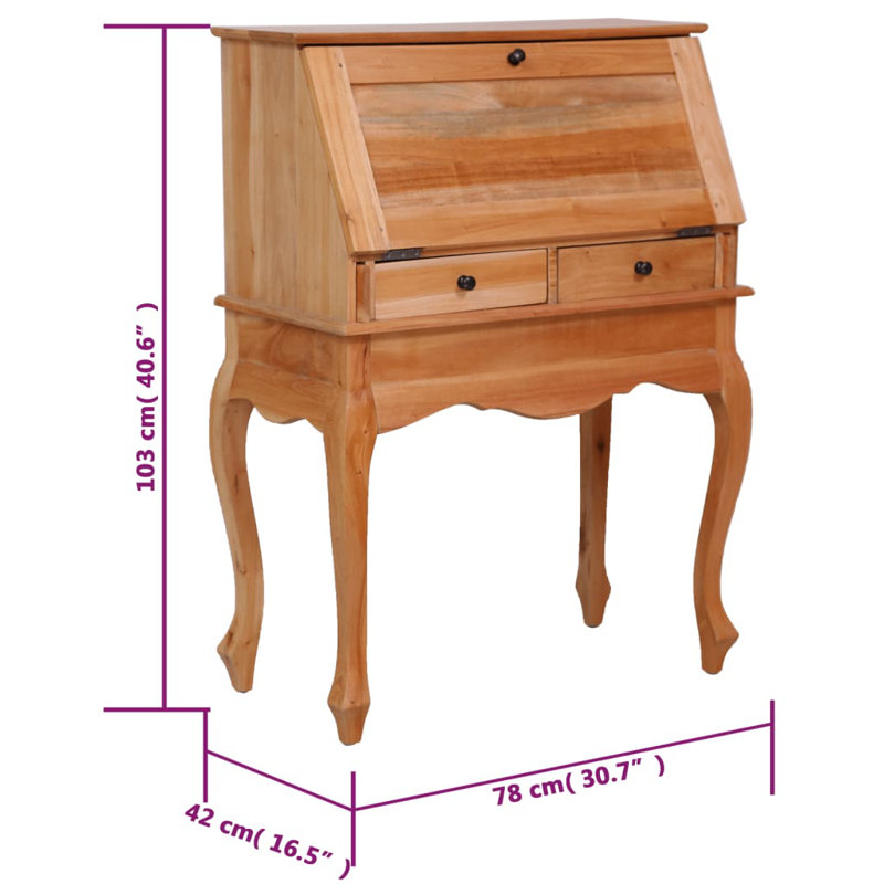 Bureau secrétaire Climsland, Brun