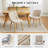Set of 2/4 Modern Upholstered Dining Chairs, Ergonomic Back Support & 300lbs Capacity with Oak Legs-435648438-435648436