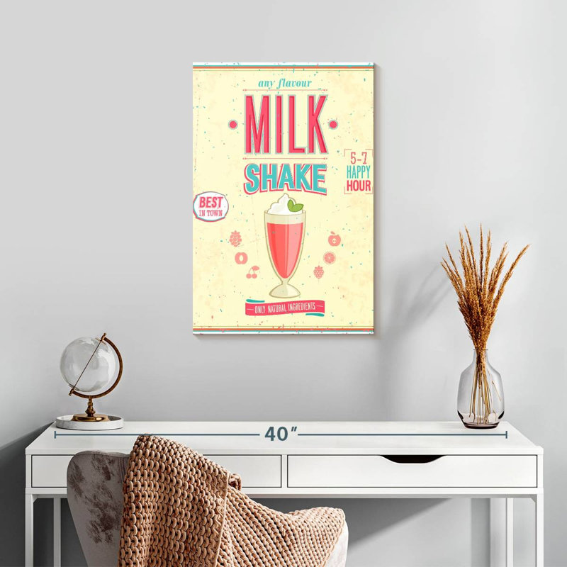 Yarlin rétro Diner Milkshake, H 24 po x l 16 po