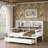 Elegant Daybed with Storage – 2 Drawers & Shelf, Multi-Functional Sofa Bed? Twin Size L-shaped Bookcases-272221312