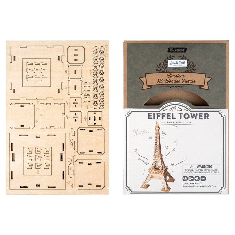 DIY 3D Puzzle - Eiffel Tower - 121pcs