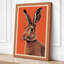 Portrait of a Hare Botanical - Wrapped Canvas-1618314248-1618314249