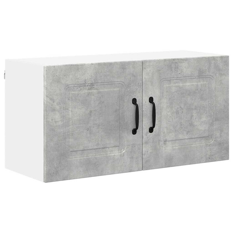 Vidaxl Kitchen Wall Cabinet With Shelf Grey Sonoma 80 X 31 X 40 Cm, 40cm H x 80cm W x 31cm D, Concrete Grey