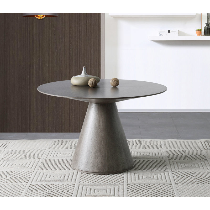 Table de salle à manger Bedlington, L 47 po x L 47 po, Gris