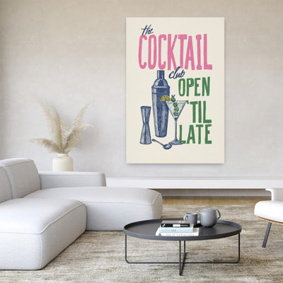The Cocktail Club by Andreas Magnusson - Wrapped Canvas Print