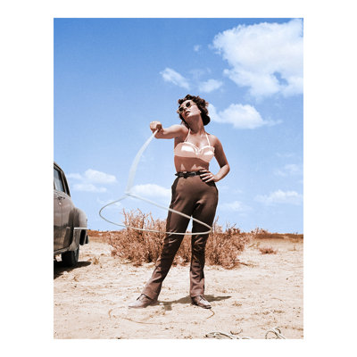 Elizabeth Taylor With Lasso