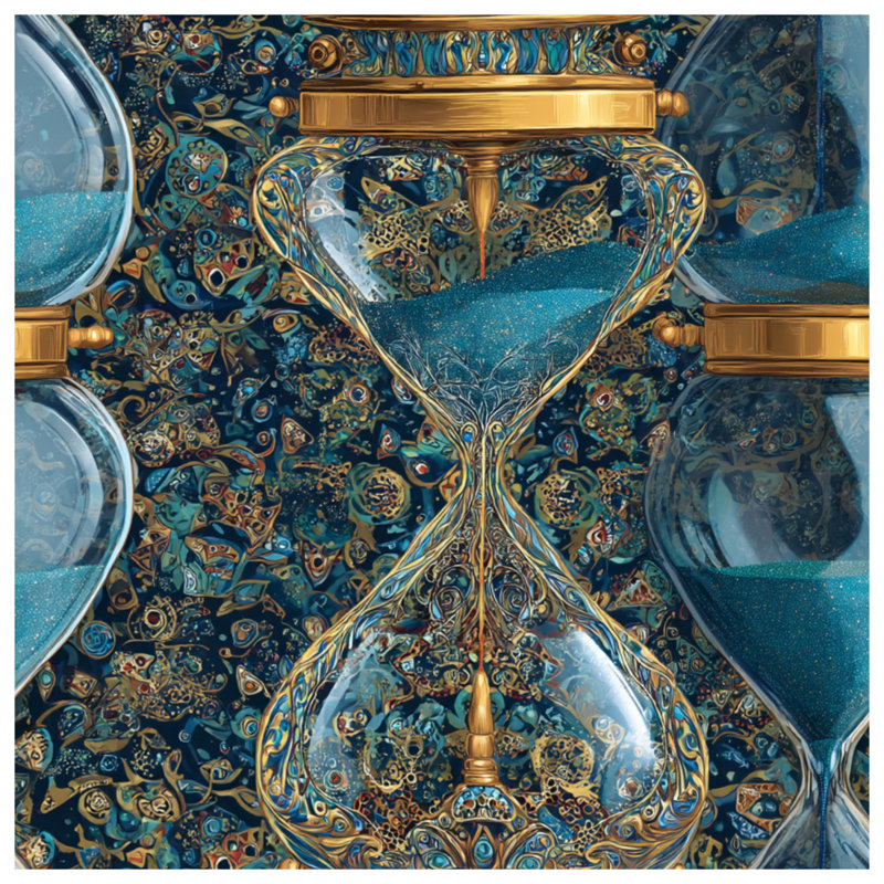 Hourglass Canvas Gallery Wrap - Object Wall Decor in Many Sizes, 32 x 32 inches