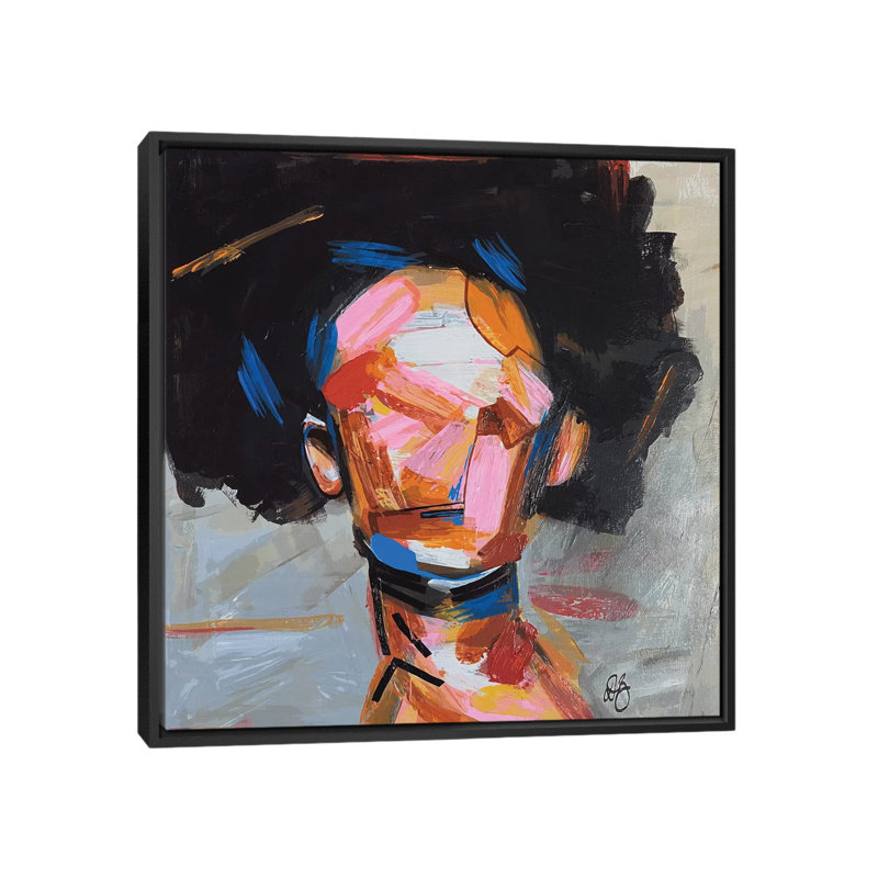 Groovy Toni - reproduction d'art, Toile avec cadre noir, Pas de tapis, H 26 po x l 26 po x P 1,5 po