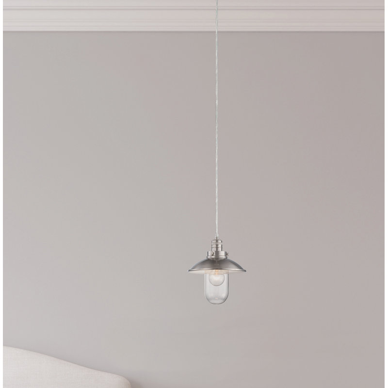 Zullo 1 - Light Brushed Nickel Single Pendant