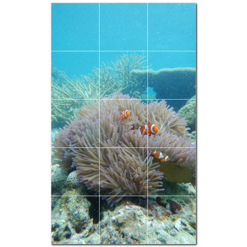 4.25'' x 4.25'' Satin Ceramic Decorative Mural