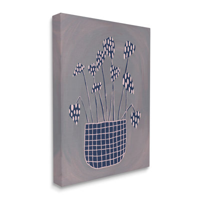 "Tacheté plante", art floral sur toile à motif floral par Birgit Maria Kiennast