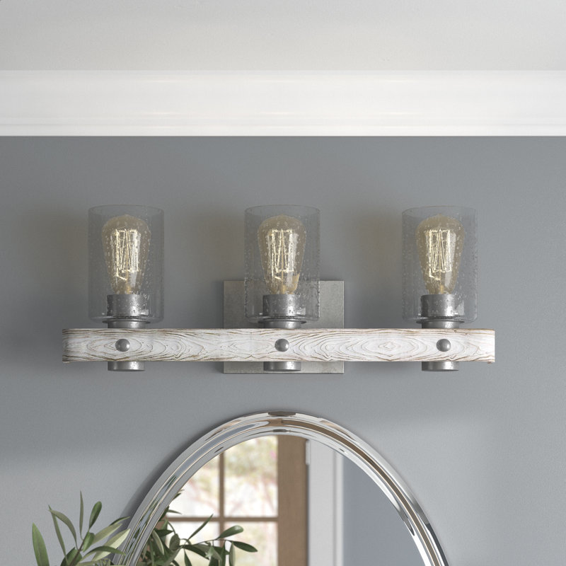 Kingsley 3 - Light Dimmable Vanity Light, Galvanized