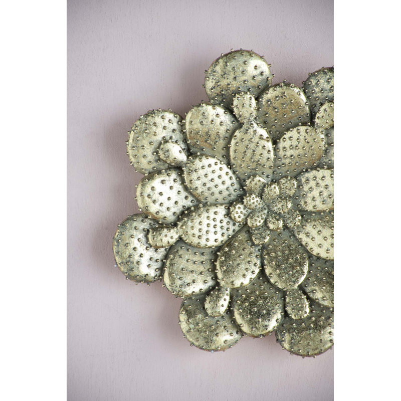 D10x1.6" Succulent Wall Plaque