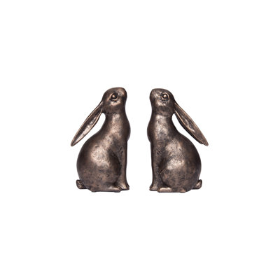 Serre-livres en résine en forme de lapin