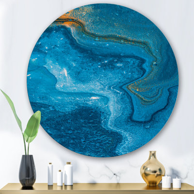 " Abstract Marble Composition In Blue II "