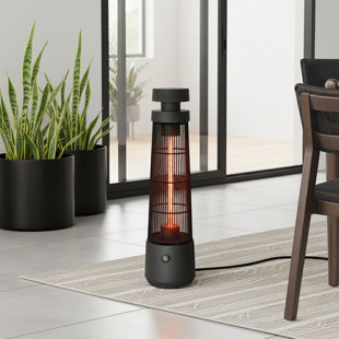 1200W Portable Vertical Electric Heater, IP55 Waterproof, Touch Switch