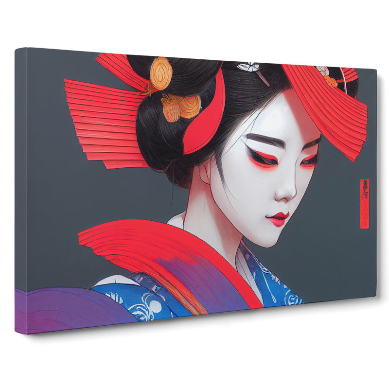Sensational Geisha - Wrapped Canvas, 35cm H x 50cm W x 3cm D