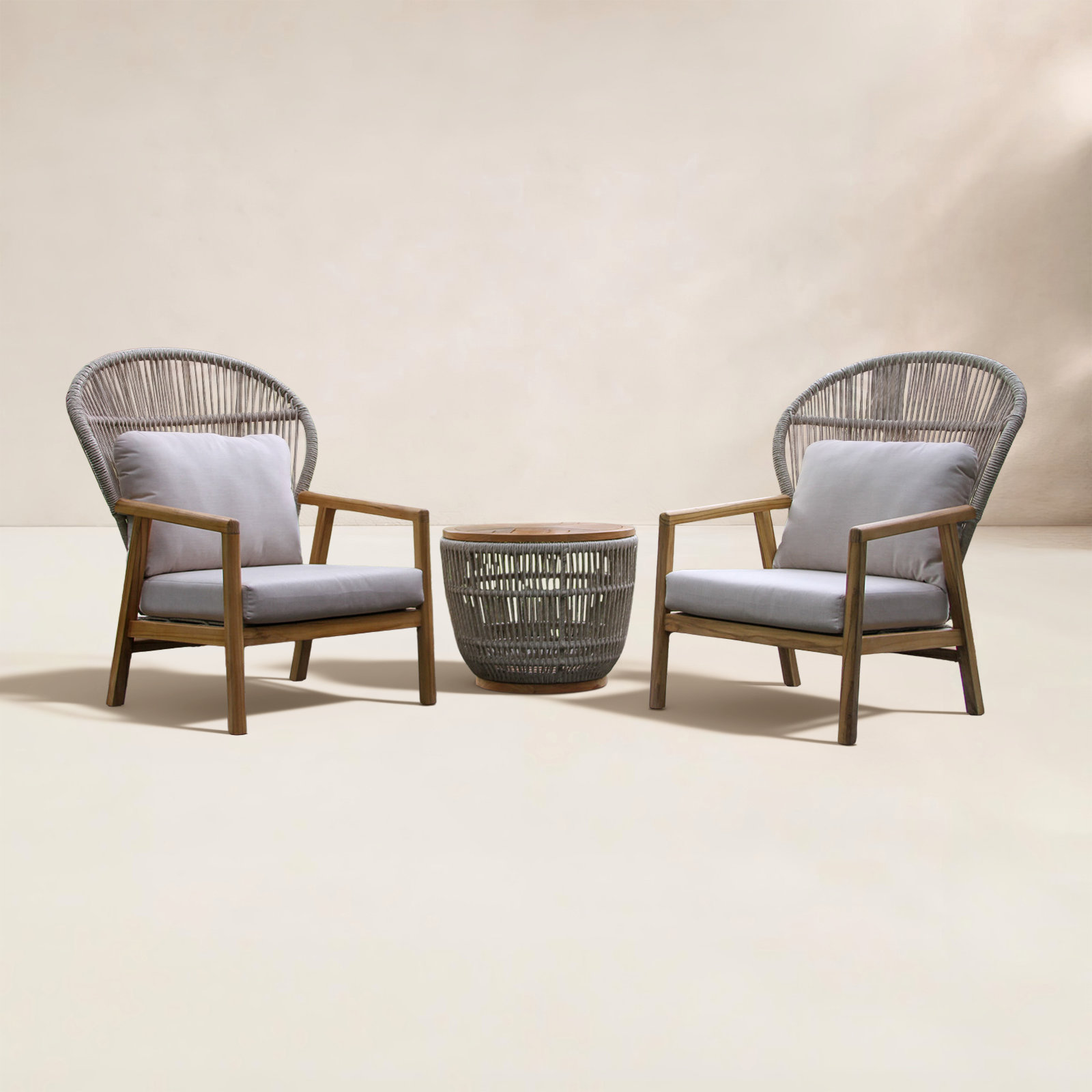 Florentia 2 - Person Patio Conversation Set with Sunbrella® Cushions