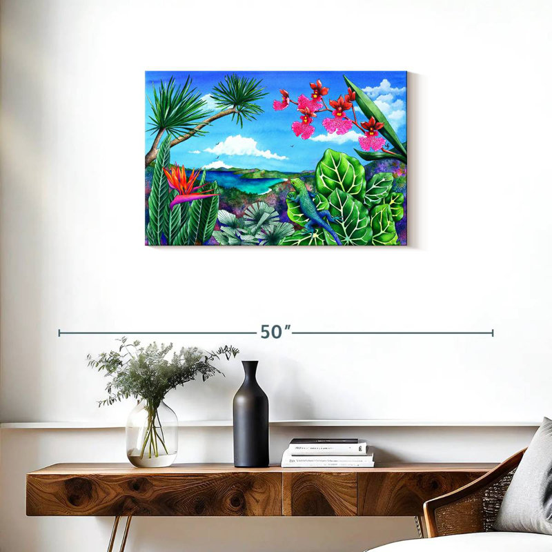 Brampt Lizard Latitudes, 20" H x 30" W