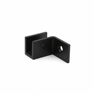 Pince de fixation murale en laiton massif à poignée droite Ncyinox pour verre épais de 5/16 po à 1/2 po (8 mm à 12 mm)